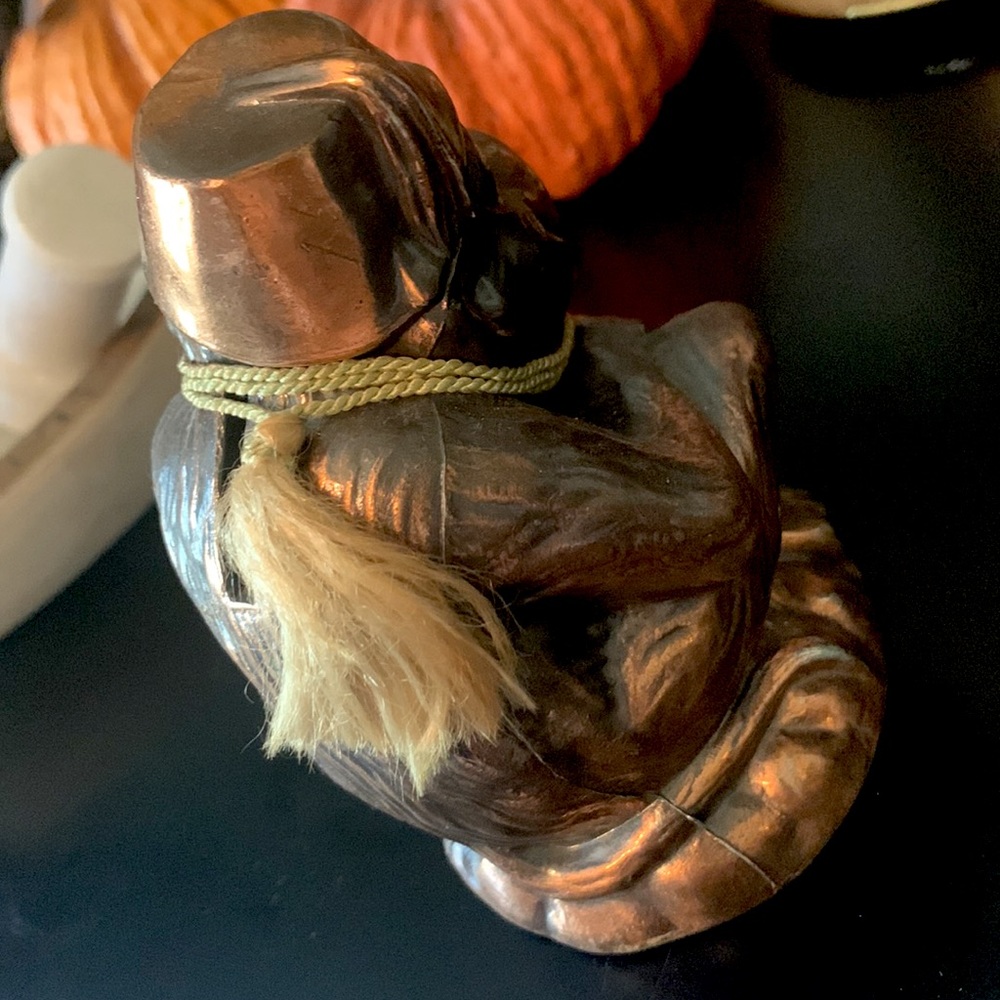 KOKO THE WISE Street Vender w/ Fez VINTAGE Bronze like metal Coin Bank - Picture 6 of 9
